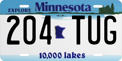 MN license plate 204TUG