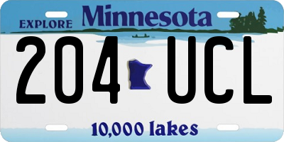 MN license plate 204UCL