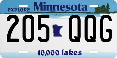 MN license plate 205QQG