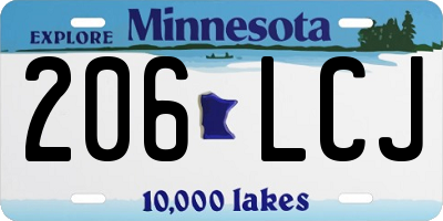 MN license plate 206LCJ