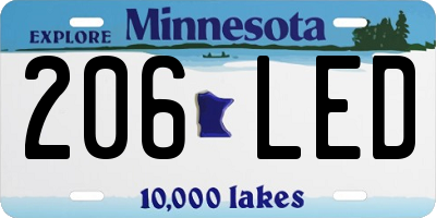 MN license plate 206LED
