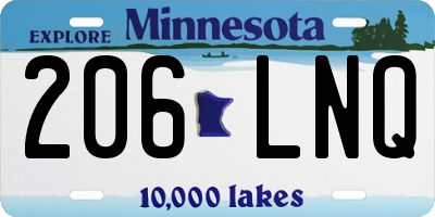 MN license plate 206LNQ