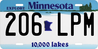 MN license plate 206LPM