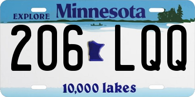MN license plate 206LQQ