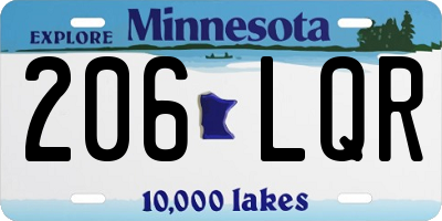 MN license plate 206LQR