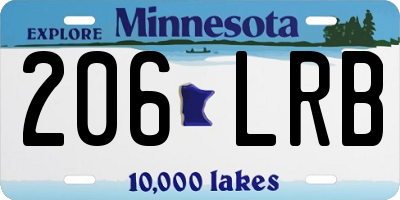 MN license plate 206LRB