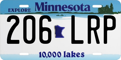 MN license plate 206LRP