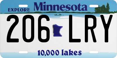 MN license plate 206LRY