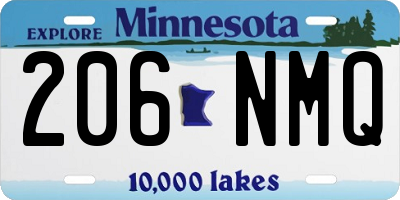 MN license plate 206NMQ