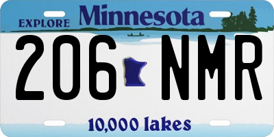 MN license plate 206NMR