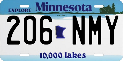 MN license plate 206NMY