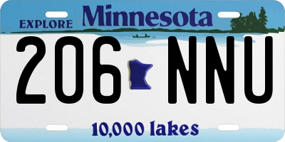 MN license plate 206NNU