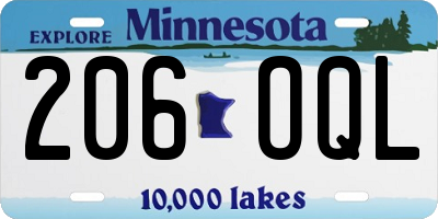 MN license plate 206OQL