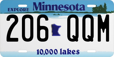 MN license plate 206QQM