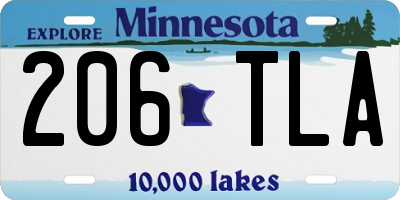 MN license plate 206TLA