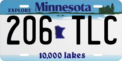 MN license plate 206TLC