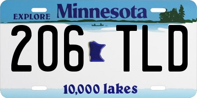 MN license plate 206TLD