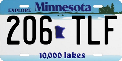 MN license plate 206TLF