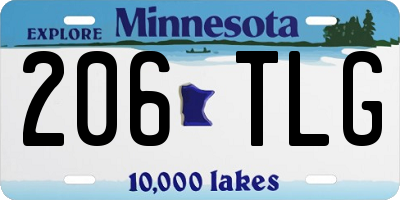 MN license plate 206TLG