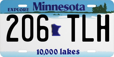MN license plate 206TLH