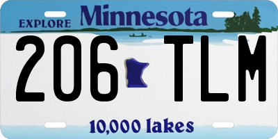 MN license plate 206TLM
