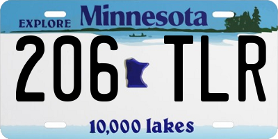 MN license plate 206TLR