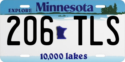 MN license plate 206TLS