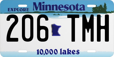 MN license plate 206TMH