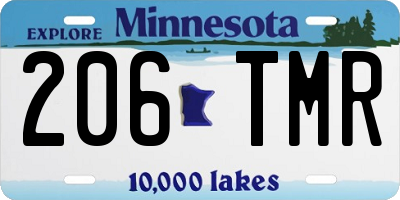 MN license plate 206TMR