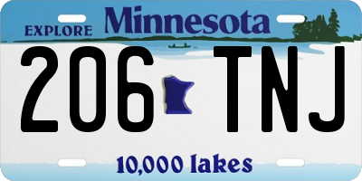 MN license plate 206TNJ