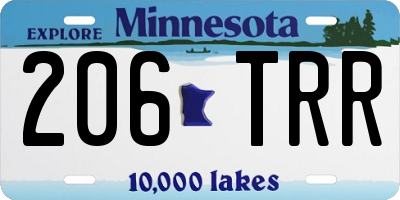 MN license plate 206TRR