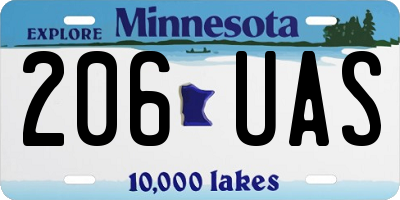 MN license plate 206UAS