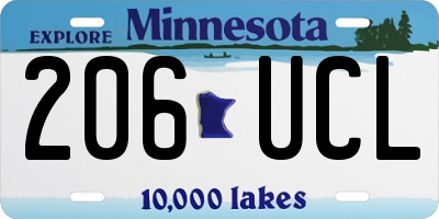 MN license plate 206UCL