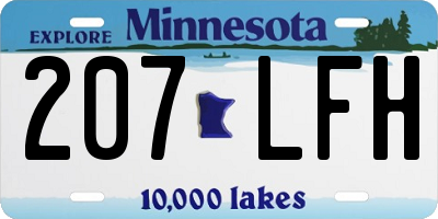 MN license plate 207LFH