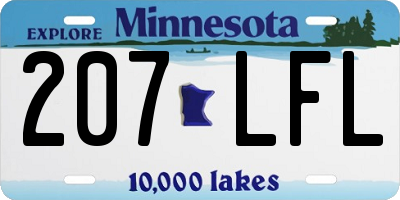MN license plate 207LFL