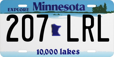 MN license plate 207LRL
