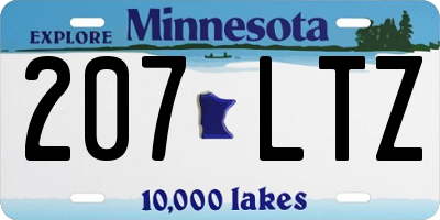 MN license plate 207LTZ