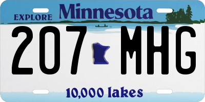 MN license plate 207MHG
