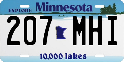 MN license plate 207MHI