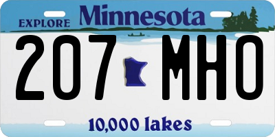 MN license plate 207MHO