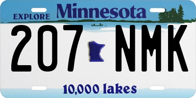 MN license plate 207NMK