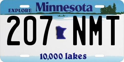 MN license plate 207NMT