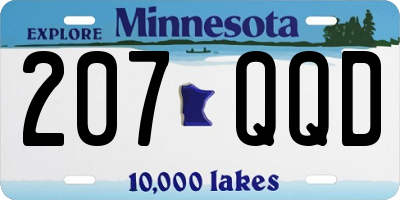 MN license plate 207QQD