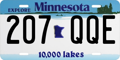 MN license plate 207QQE