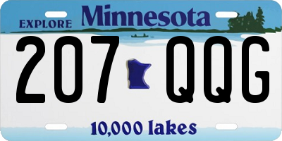 MN license plate 207QQG