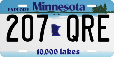 MN license plate 207QRE