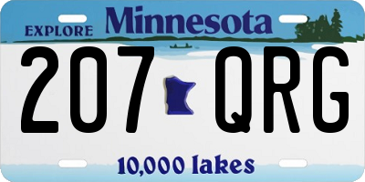 MN license plate 207QRG