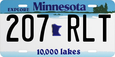 MN license plate 207RLT