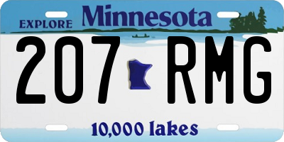 MN license plate 207RMG