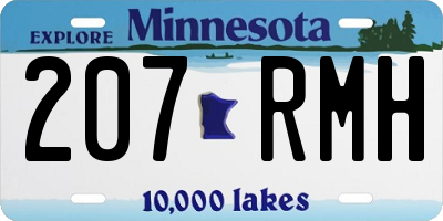 MN license plate 207RMH
